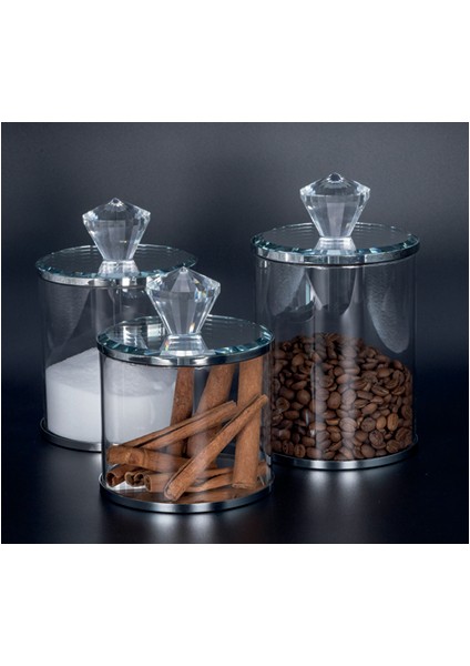 3 Lü Cam Baharatlık 467 Silver