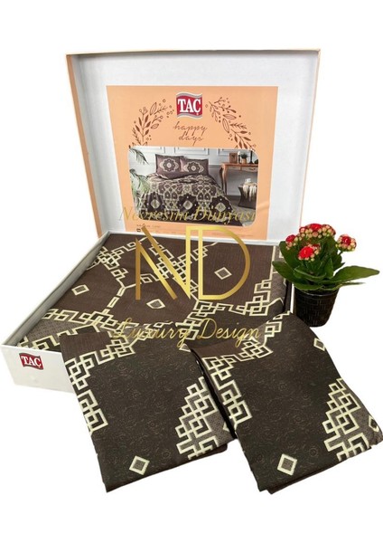 Çift Kişilik Saten Nev Takımı Loren Kahve fiyatları