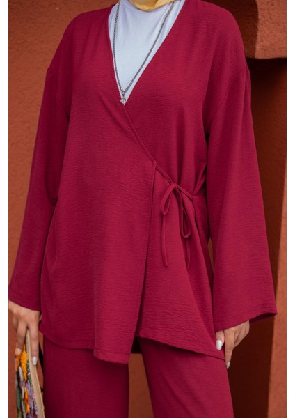 Beren Aerobin Kimono Takım-Bordo fiyatları