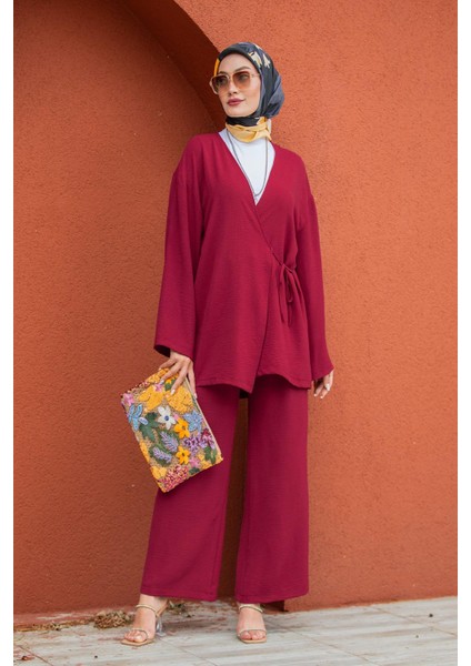 Beren Aerobin Kimono Takım-Bordo modelleri