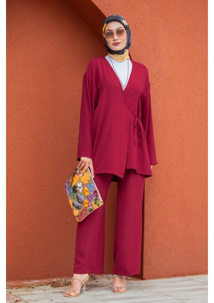 Beren Aerobin Kimono Takım-Bordo indirimleri