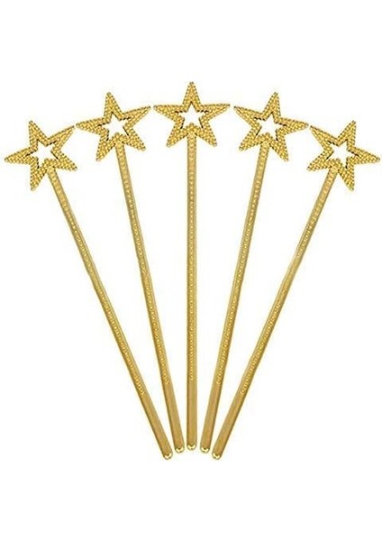 Altın Renk Yıldız Peri Asası Peri Değneği 34 cm 1 Adet