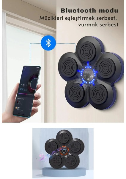 Boks Eğitim Makinesi Müzikli Duvara Monte Edilebilir Eldivenli Boks Padi Yetişkin Boks Egzersizi fiyatları