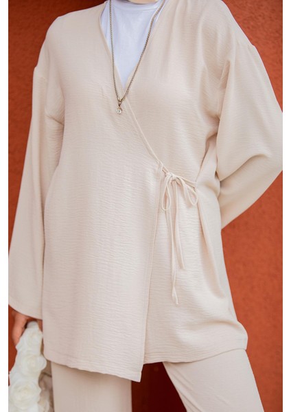 Beren Aerobin Kimono Takım-Bej fiyatları