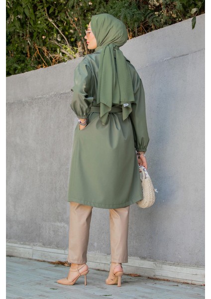 Keet Relax Mevsimlik Trençkot-Haki modelleri