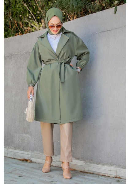 Keet Relax Mevsimlik Trençkot-Haki fırsatları