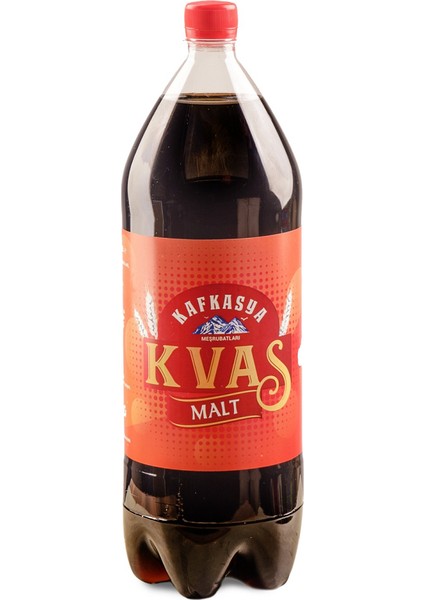 , Alkolsüz Gazlı MALT İçeceği -Doğal KVAS Gazozu - Натуральный Безалкогольный КВАС (2 Lt. x 1 Adet)