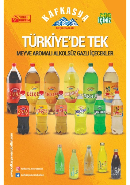 , Alkolsüz Gazlı MALT İçeceği -Doğal KVAS Gazozu - Натуральный Безалкогольный КВАС (2 Lt. x 1 Adet) fiyatları