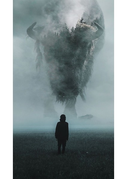 Ütopik Hayvan ve Manzara Ev Duvar Salon Güzellik Salonu Ofis Dükkan Dekarasyon Kanvas Tablo fiyatları