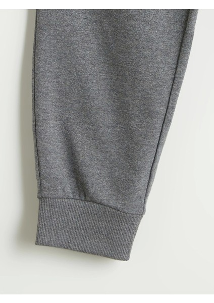 Siyah Beli Lastikli Erkek Çocuk Jogger Eşofman Alt 2'li