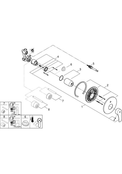 Eurosmart 2021 Tek Kumandalı Banyo Bataryası Grh 33305003 fırsatları