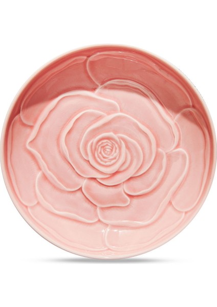 Rose Seramik Pasta Tabağı Pembe modelleri