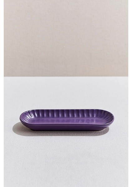 Soft Seramik Servis Tabağı Mor fırsatları