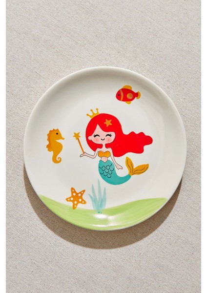 Deniz Kızı Seramik Pasta Tabağı fiyatları