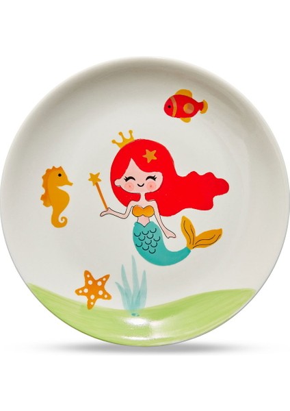 Deniz Kızı Seramik Pasta Tabağı indirimleri