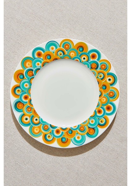 Bubble Art Porselen Pasta Tabağı