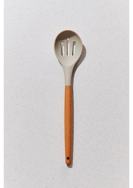 Silikon Delikli Kaşık Gri