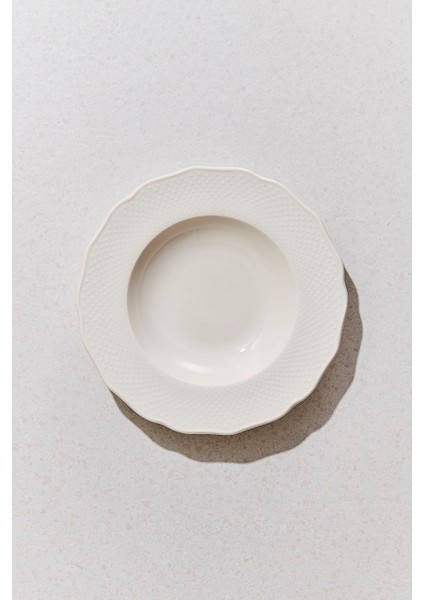 Viva Porselen Çukur Tabak Ekru