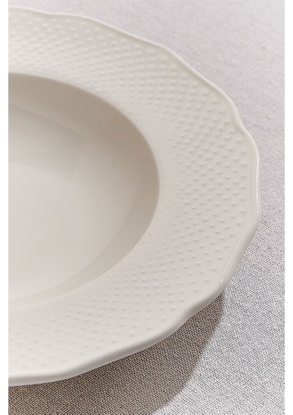 Viva Porselen Çukur Tabak Ekru modelleri