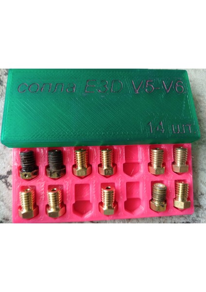 Yeni Püskürtme Ucu Kutusu E3D V6-V5 (Plastik Aparattır!!!)