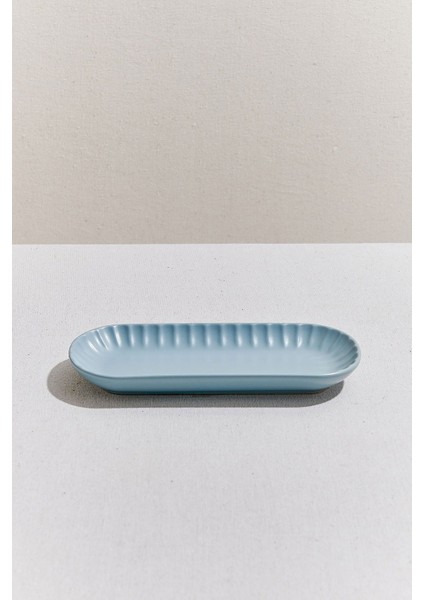 Soft Seramik Servis Tabağı Açık Mavi fırsatları