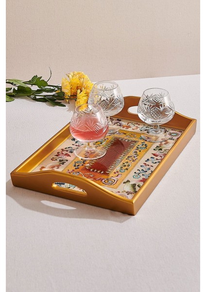 Çiçek Tepsi 41X28X7 cm modelleri