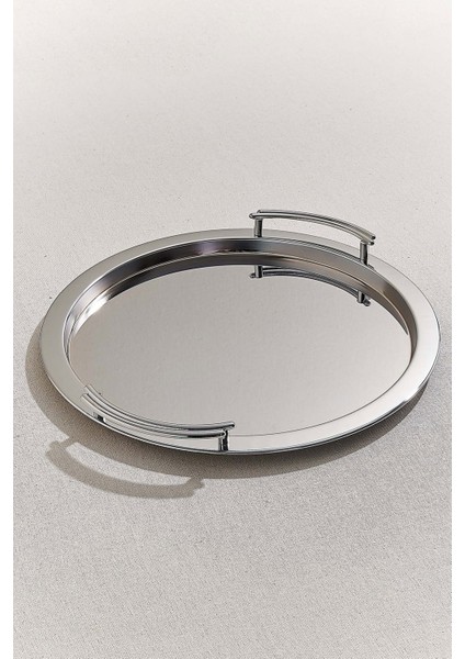 Misafır Metal Yuvarlak Tepsi