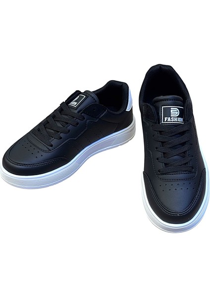 Kafkaslar Siyah Kız Erkek Çocuk Sneaker Spor Ayakkabı modelleri