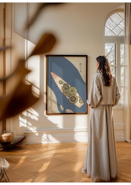 The Ōyō Collection - Doğal Ahşap Çerçeveli Tablo - Japon Eskiz Poster Seti (3'LÜ) fırsatları