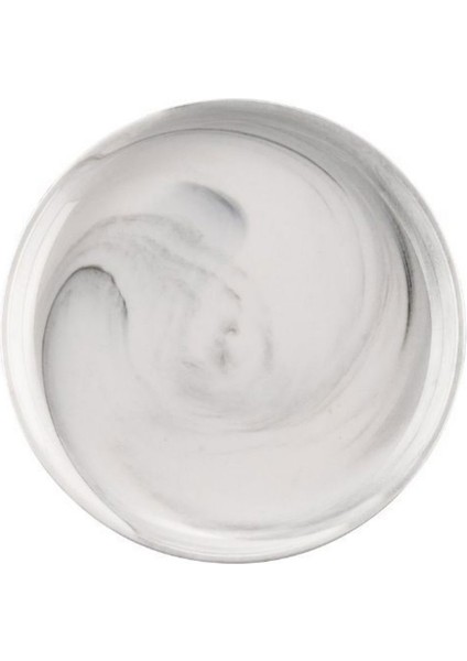 Marble Porselen Servis Tabağı Yuvarlak Gri fiyatları