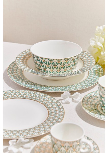 Venezia Porselen Yemek Tabağı Yeşil modelleri