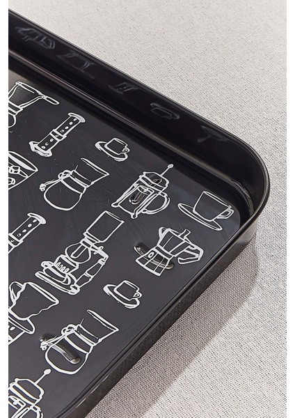 Bistro Tepsi Kahve Siyah Beyaz modelleri