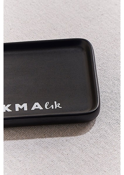 Lokmalık Seramik Dikdörtgen Servis Tabağı Siyah modelleri