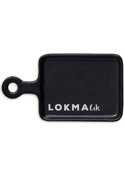 Lokmalık Seramik Dikdörtgen Servis Tabağı Siyah indirimleri