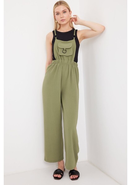 7023 Askılı Bahçıvan Tulum - Haki modelleri