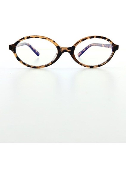 Mavi Işık Korumalı Miux Mi Leopar Desenli Elips Unisex Gözlük Metal Aksesuarlı Uv 400 Ce Belgeli fırsatları