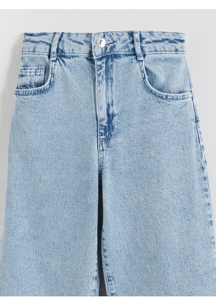 Lcw Kids Mavi Wideleg Kız Çocuk Jean Pantolon fiyatları