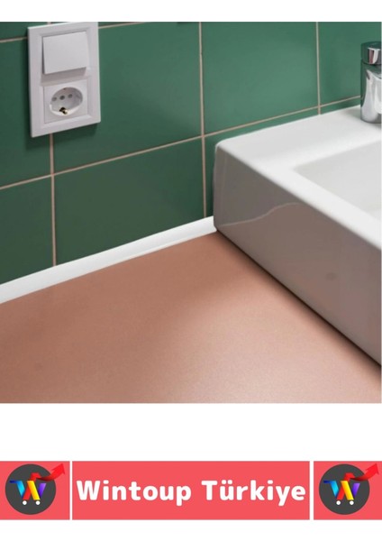 Uzun Ömürlü Lavabo Duş Kenarı Su Sızıntısı Önleyen Kendinden Yapışkanlı Su Bariyeri 2 Metre x 2 Adet fırsatları