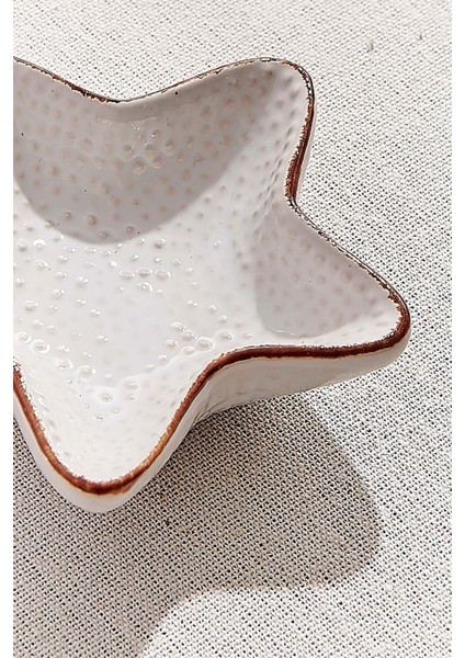 Starfish Seramik Tabak S Krem fırsatları