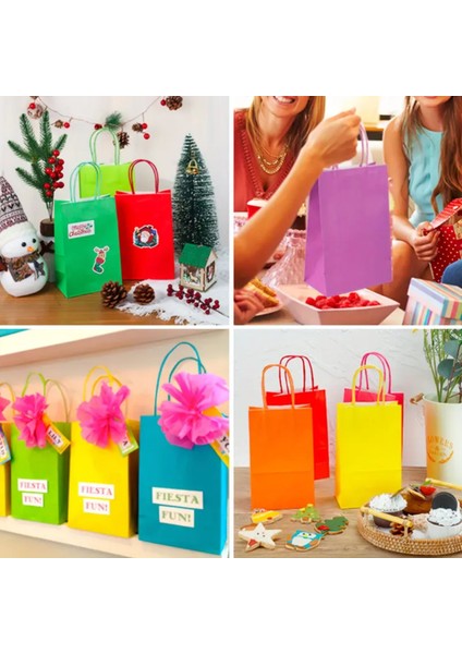 Büküm Saplı Mini Kağıt Çanta SETI-12LI, Parti, Doğum Günü, Hediye Çantaları, 11X15X6 Cm, Mavi indirimleri