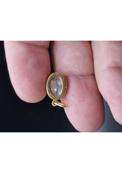 2.15 Gram Natural Aytaşı 925 Ayar Gümüş Kolye Ucu fiyatları