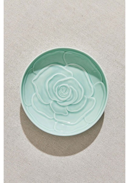 Rose Seramik Çukur Tabak Yeşil
