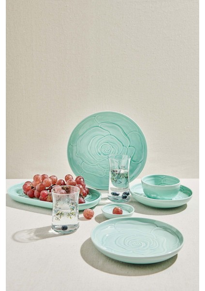 Rose Seramik Çukur Tabak Yeşil fiyatları