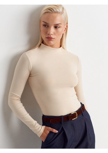 31433 Yarım Balıkçı Yaka Top-Taş