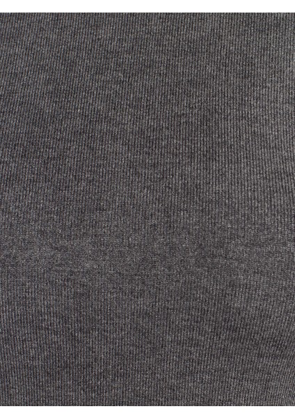 10779 Bisiklet Yaka Kısa Kol Basic Triko Bluz-K.füme Mel fırsatları