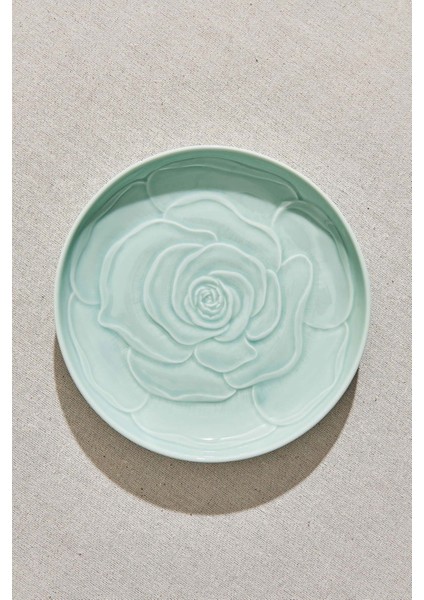 Rose Seramik Pasta Tabağı Yeşil