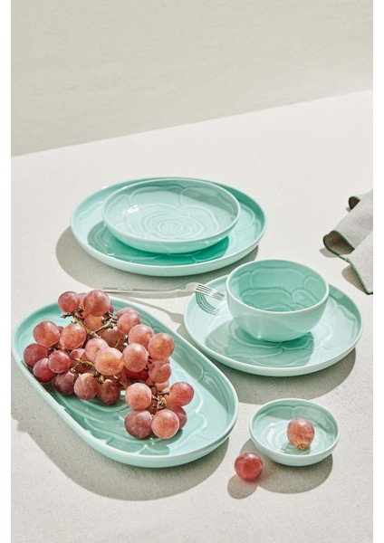 Rose Seramik Pasta Tabağı Yeşil modelleri