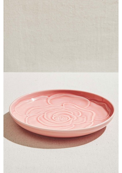 Rose Seramik Çukur Tabak Pembe modelleri
