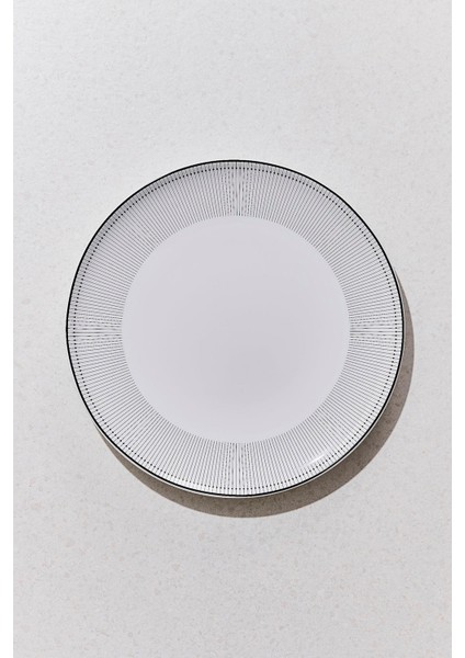 Orquestra Porselen Yemek Tabağı Krem Gri