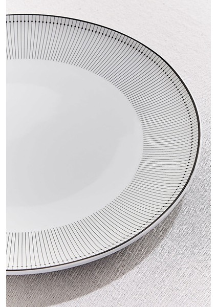 Orquestra Porselen Yemek Tabağı Krem Gri modelleri